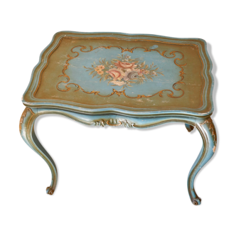 Louis XV style Venetian blue patina table