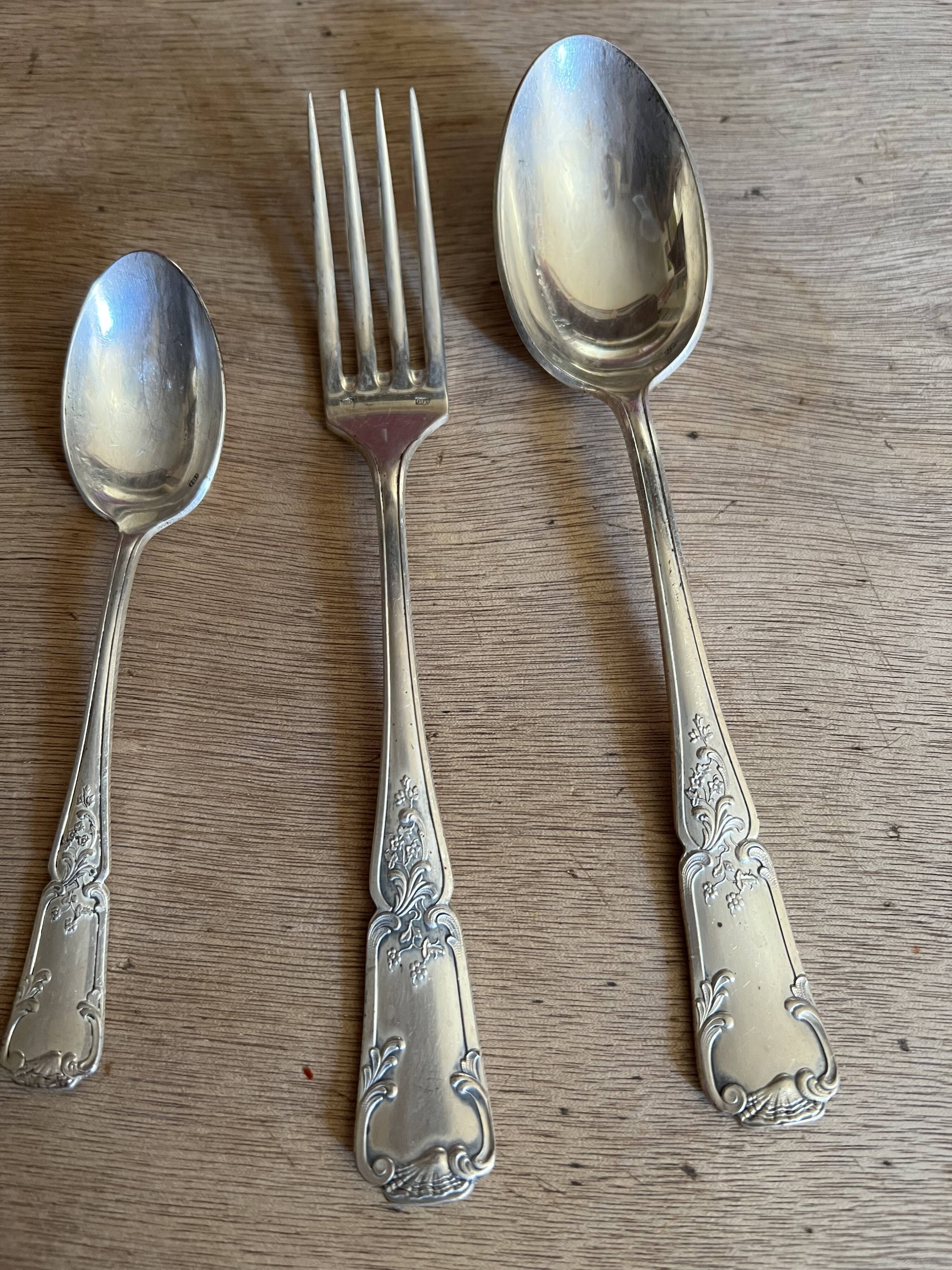 Silver cutlery