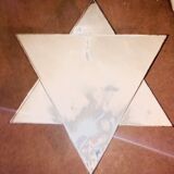 Mirror table triangle/star shape wrought iron unique model