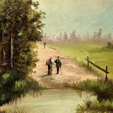 Pair of oils on canvas