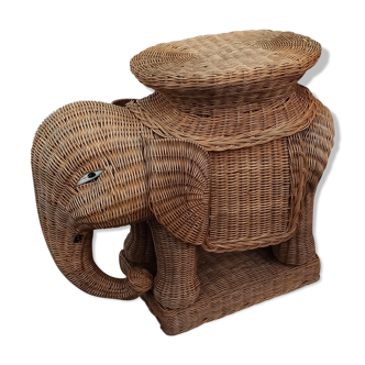 Rattan elephant harness