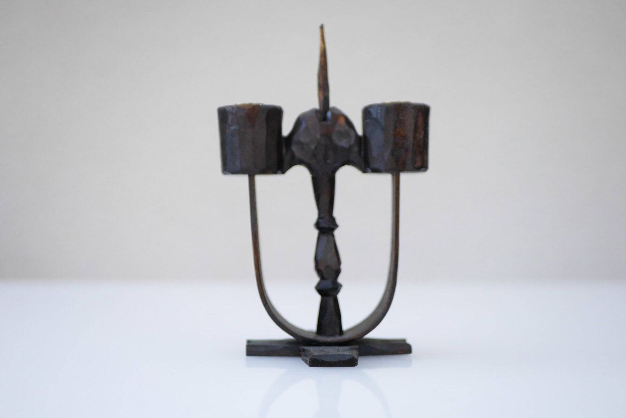 Swedish wooden candleholders from Taserud, 1955, set of 2