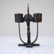 Swedish wooden candleholders from Taserud, 1955, set of 2