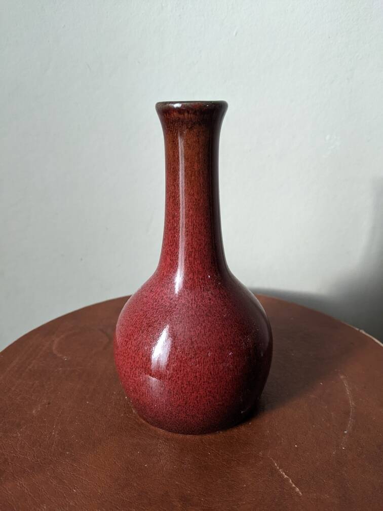 Small ceramic soliflore vase, alternative decoration, Japanese design