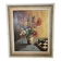 Oil on Isorel - Flower Bouquet / Chess Set - Michel Lamotte