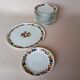 Dish & 12 dessert plates Porcelain of Paris "The Four Seasons"