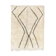 Modern Moroccan carpet white