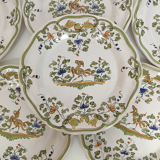 Series of 6 Moustiers plates