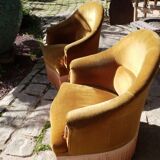 Pair of toad armchairs