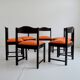 Set of 6 vintage Scandinavian chairs from the 1960s