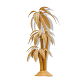 Lampadaire « cocotier/palmier » XL en rotin