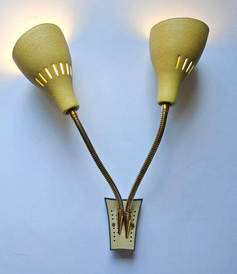 Rare Wall Lamp in style of Stilnovo, Italy, 1960s
