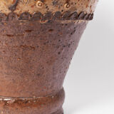 Folk art glazed terracota vase, 1960s.