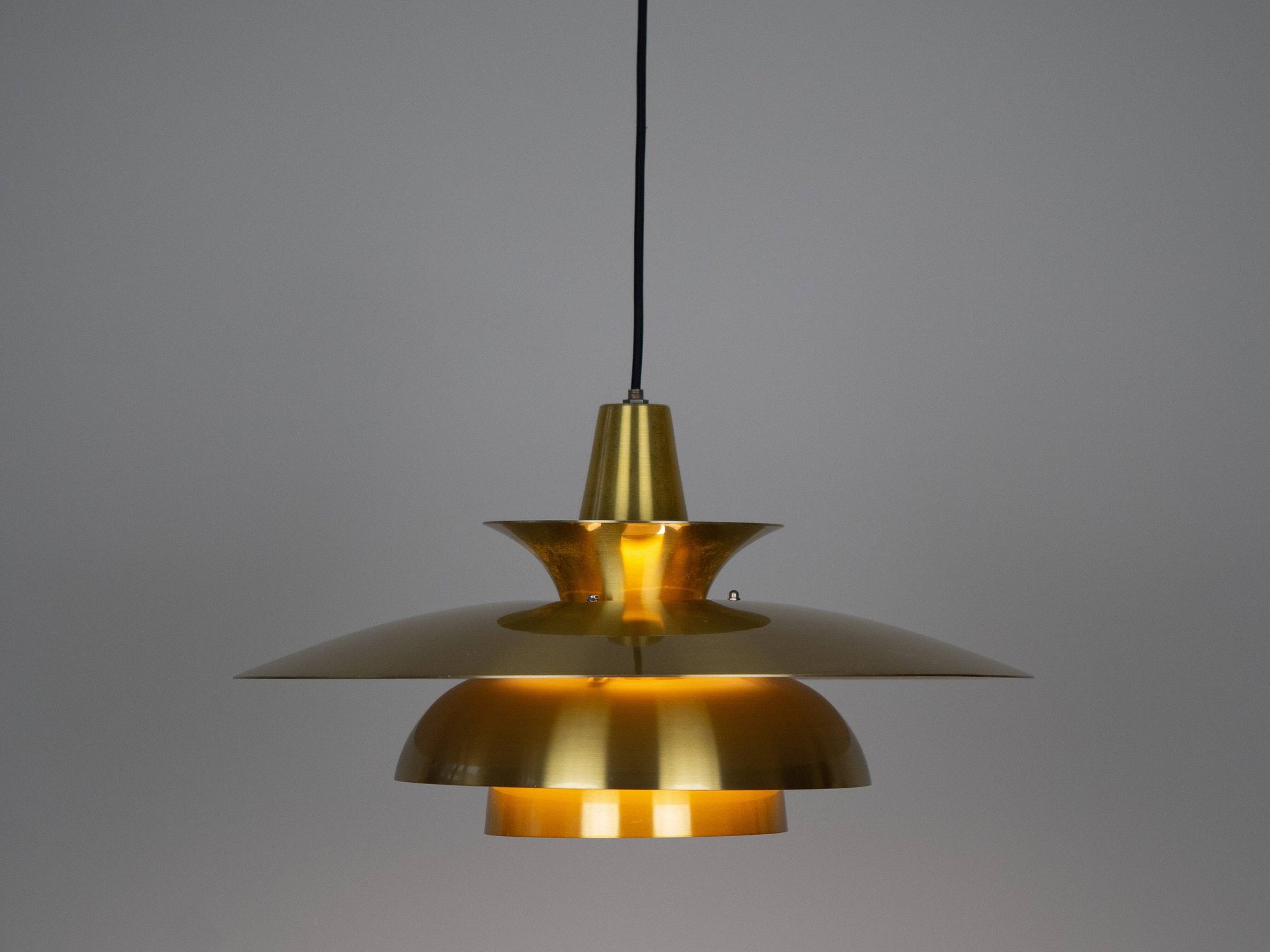Danish vintage pendant lamp Roma by Junge, 1980s