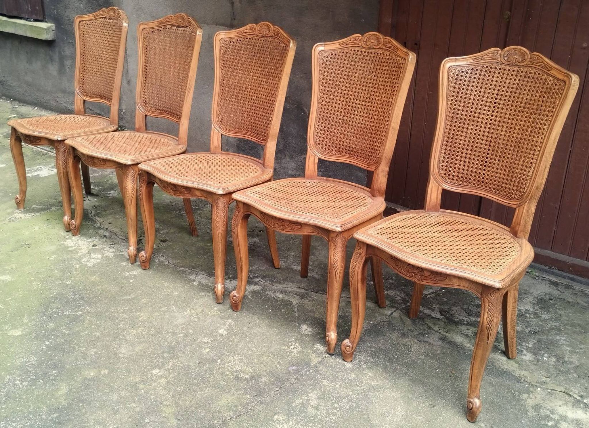 Set of 5 Baumann chairs