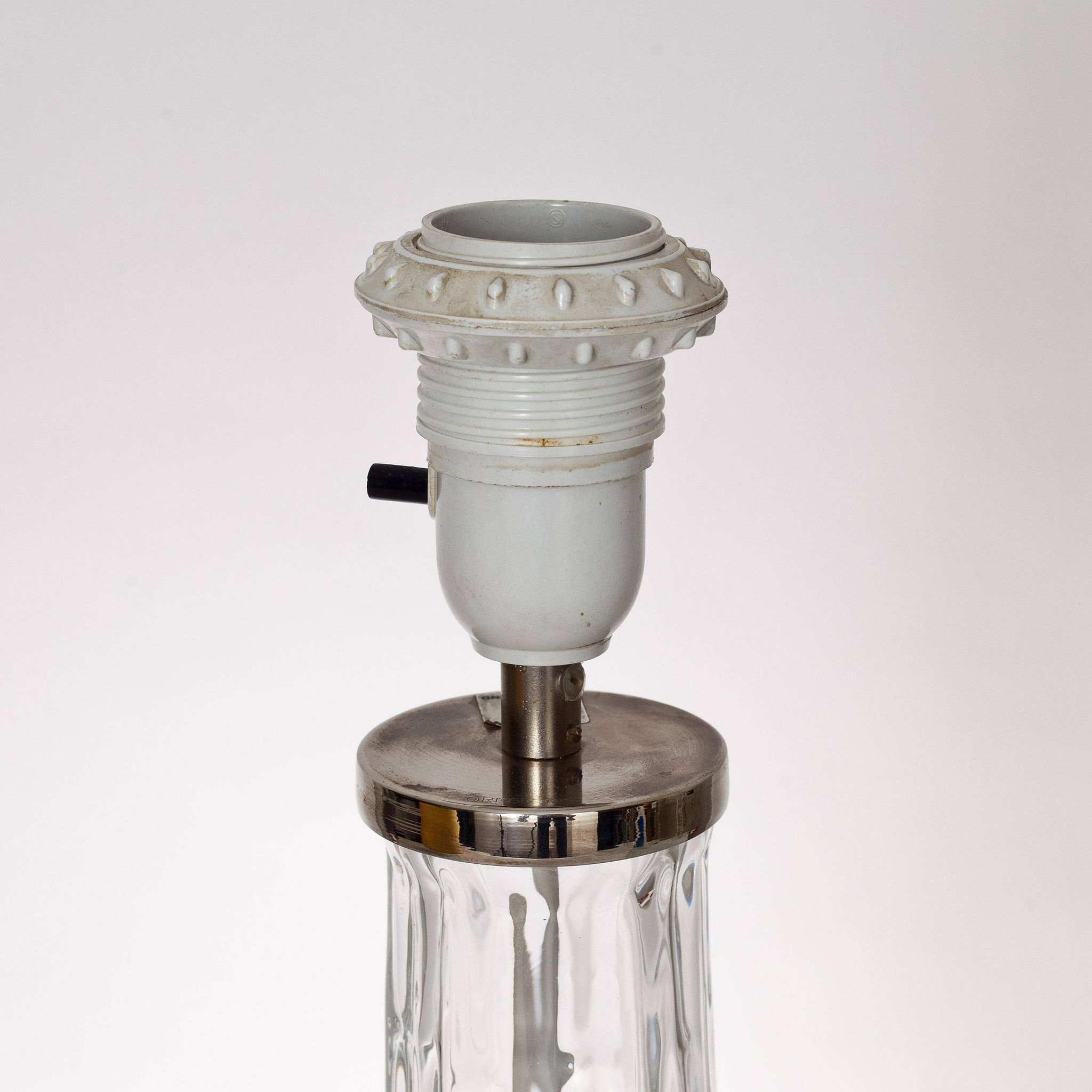 Carl Fagerlund for Orrefors, desk lamp in glass model "RD"