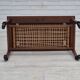 1970s, Danish side table, original very good condition, teak wood, rattan.