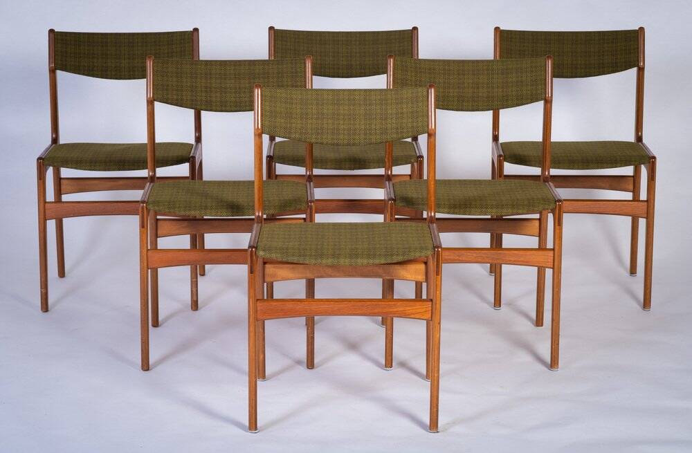 Vintage Teak Chairs for Nova, Denmark, 1970s, Set of 6