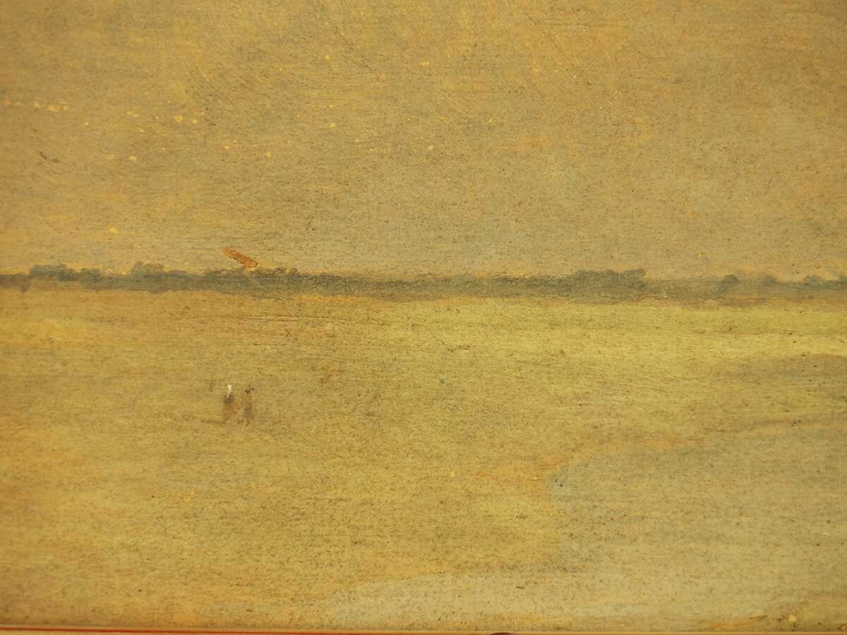 Painting depicting a maritime landscape