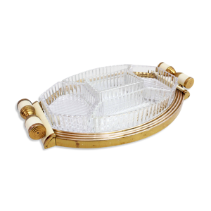 Plateau miroir art deco