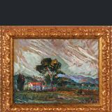 Provencal landscape painting