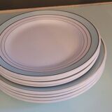 60's flat and dessert plate set