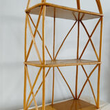 Vintage rattan shelf