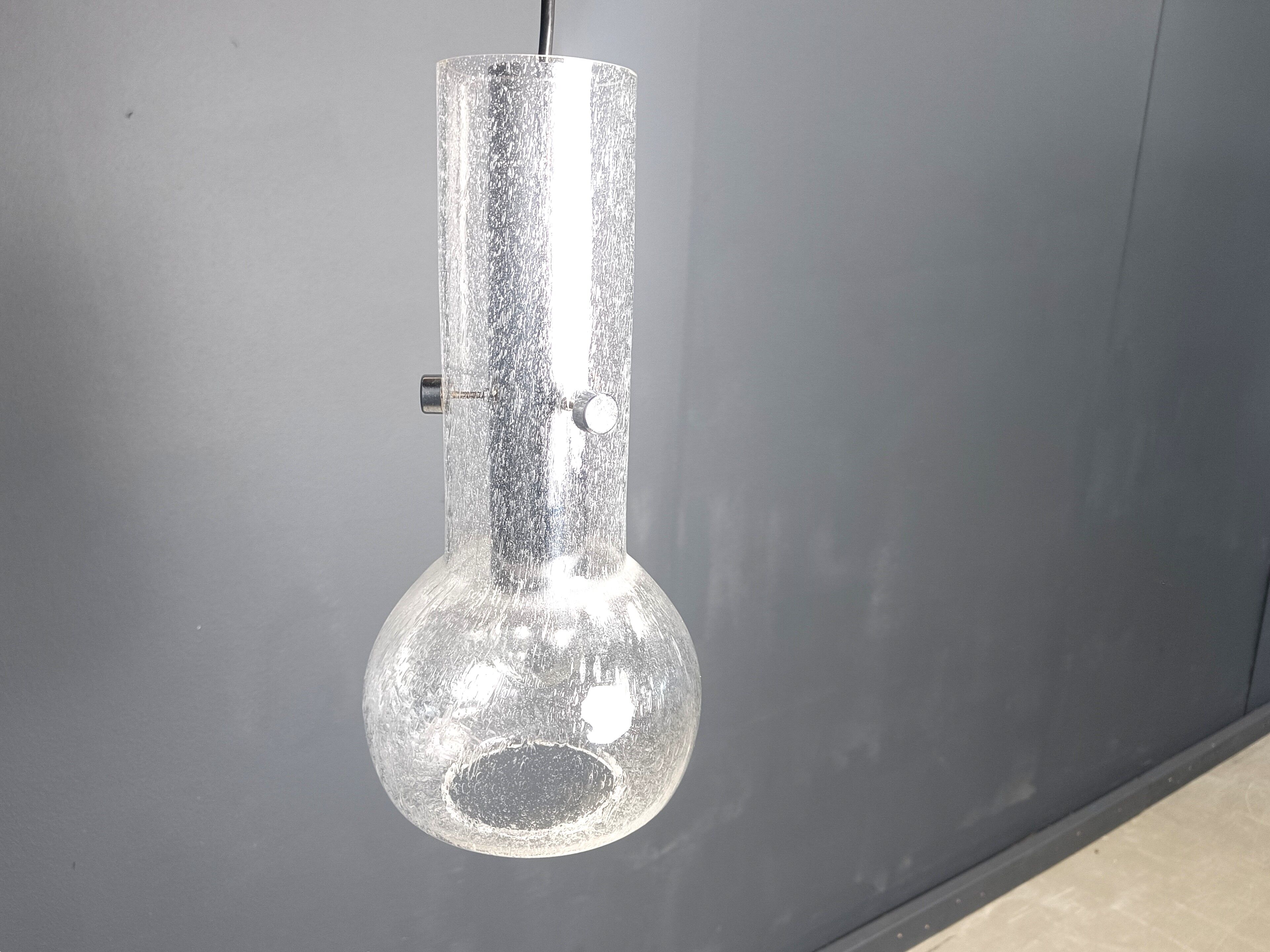 Vintage murano glass pendant light, 1970s