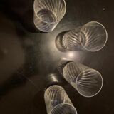 Set of four crystal glass