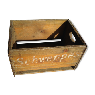 Caisse en bois Schweppes