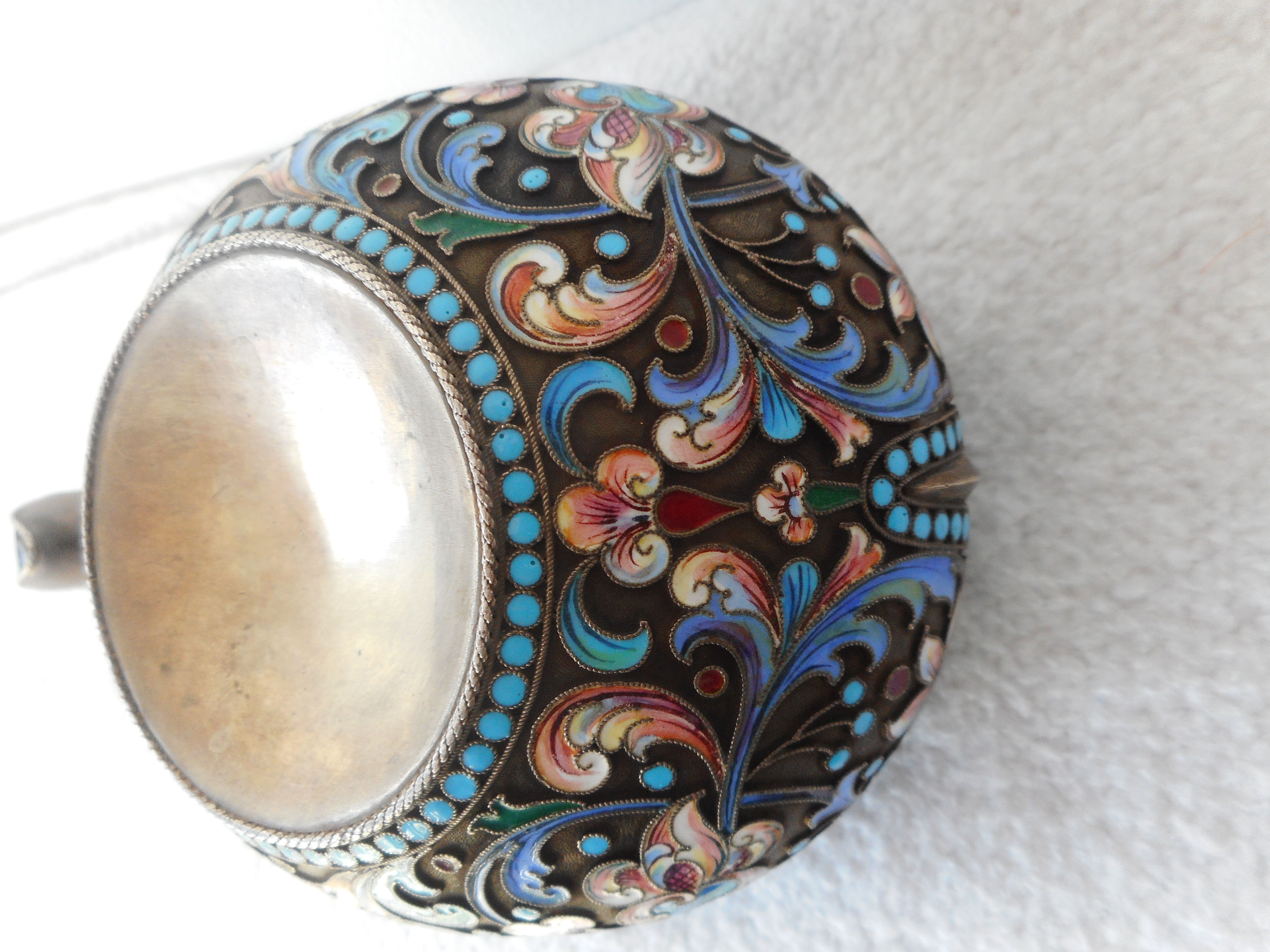 Russian enamelled kovsh