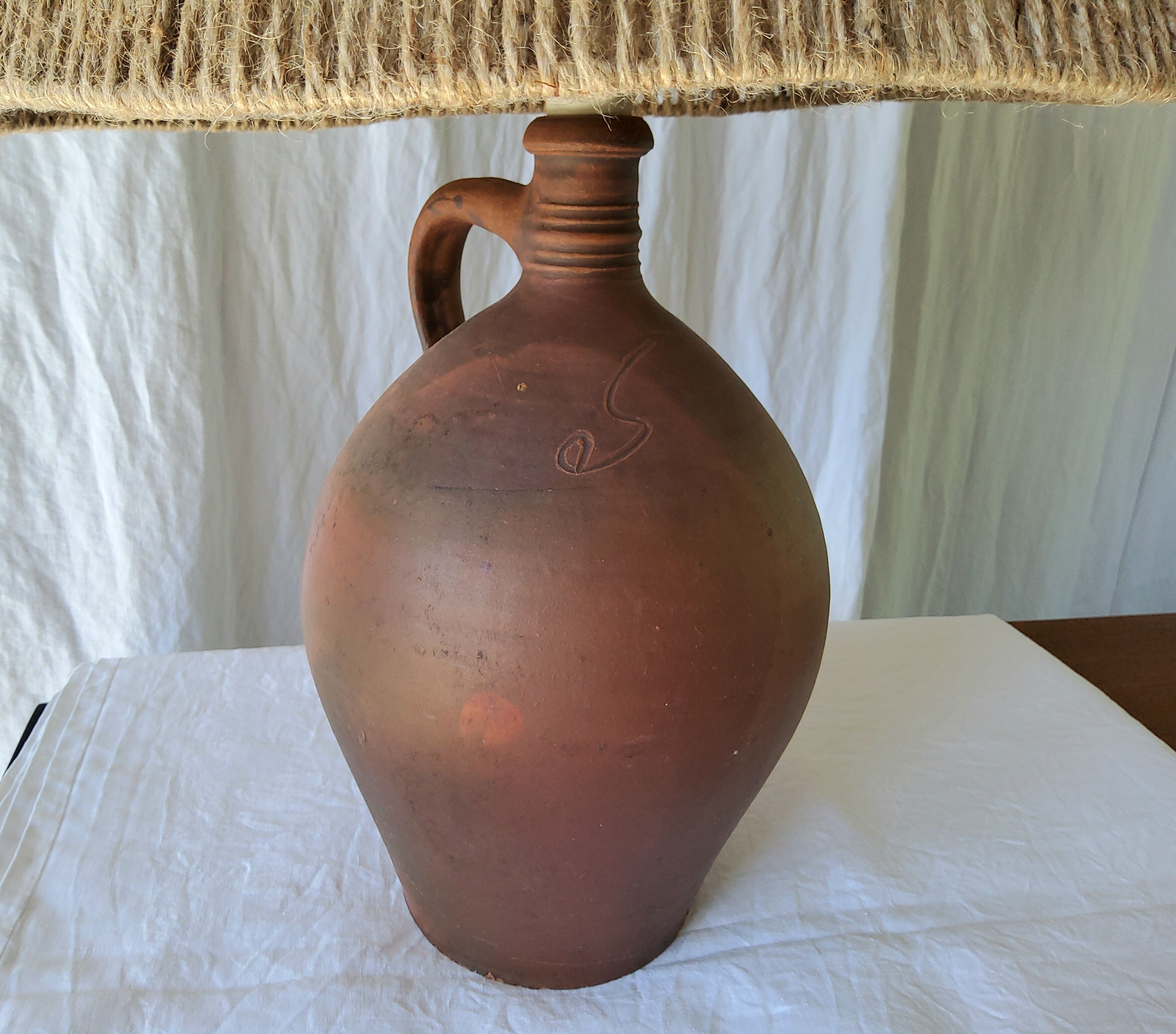 Terracotta lamp