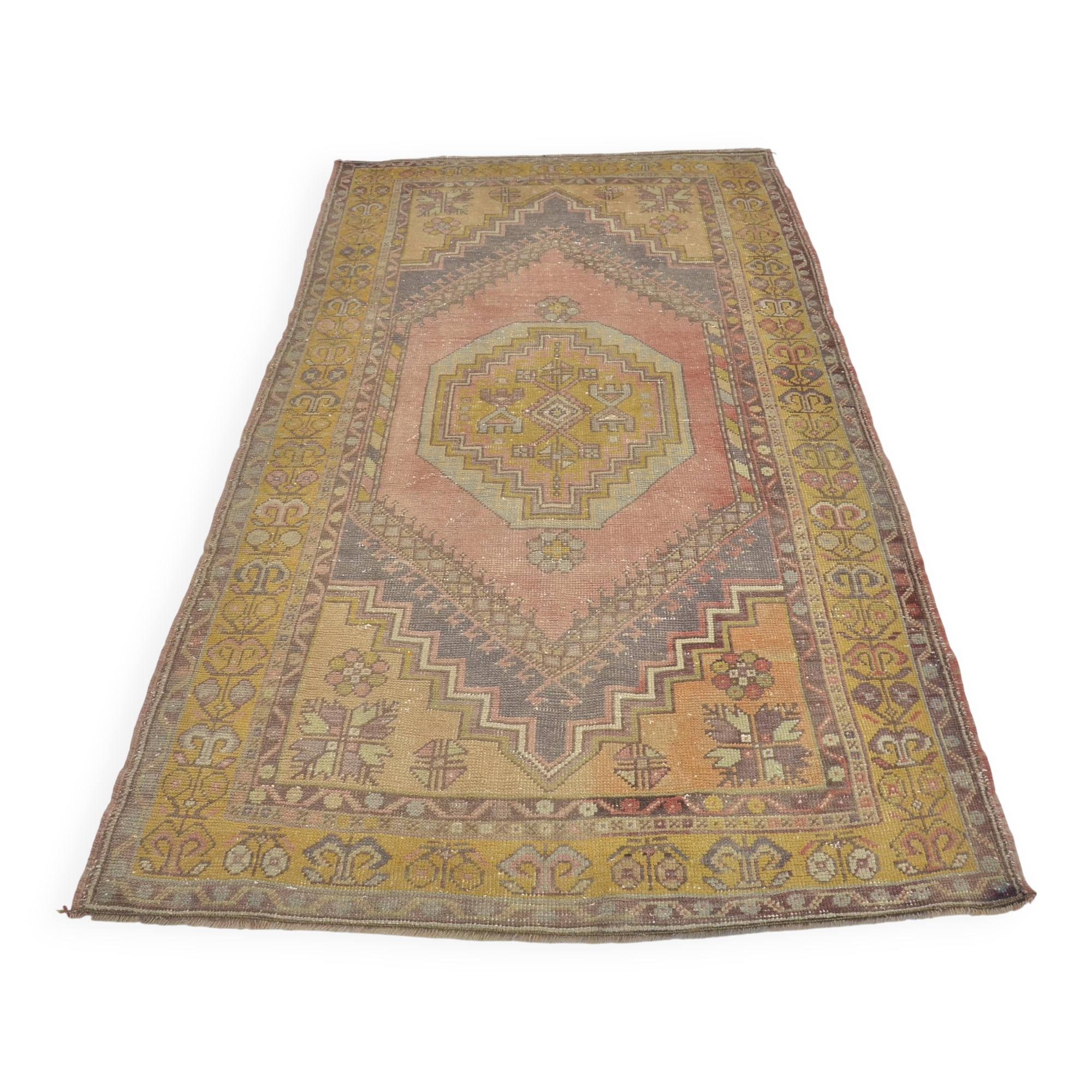 Antique Floral Oushak Carpet sku 2487