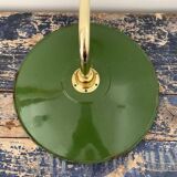 Green enamelled sheet metal wall lamp