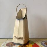 Art Deco coal bucket in enameled sheet metal