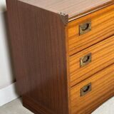 Commode marine en placage de teck Gautier france 1960