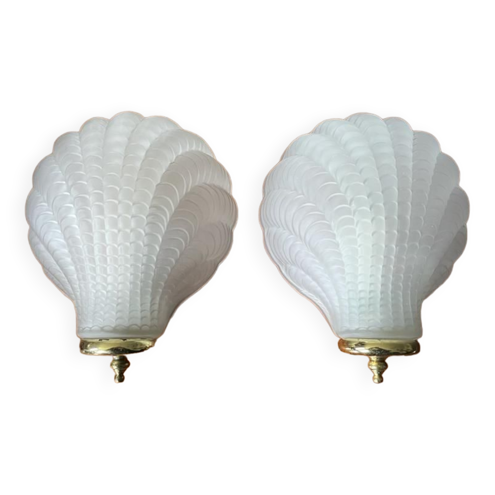 Paire d'appliques coquillage vintage Selency