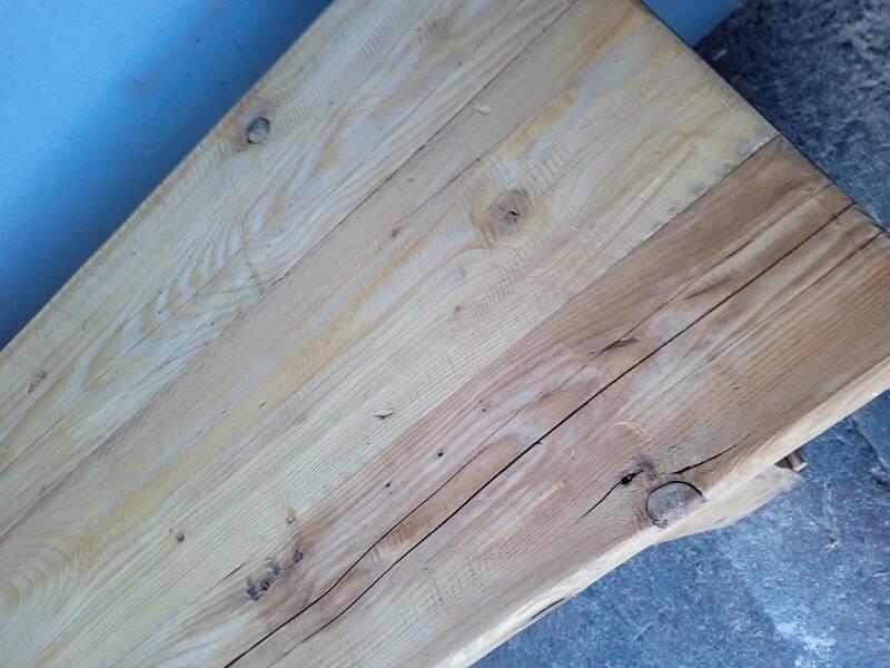 Workbench 120cm old solid wood