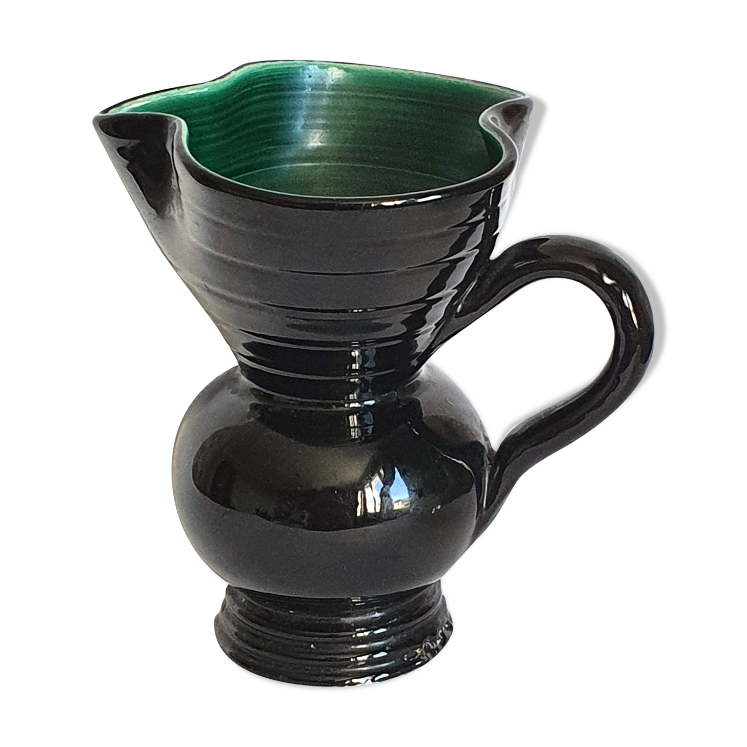 Ceramic pitcher vase signed HR 60/70