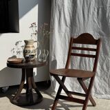 Chaise vintage pliante en bois
