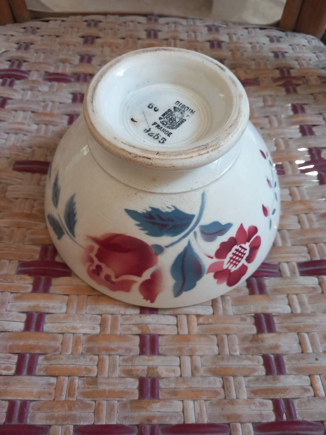 Old Digoin Sarreguemines bowl