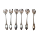 6 boulanger silver oyster forks