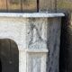 Pompadour model fireplace in blue Turquin marble from around 1880, one pair available.