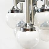 Sciolari chrome "Trumpet" chandelier