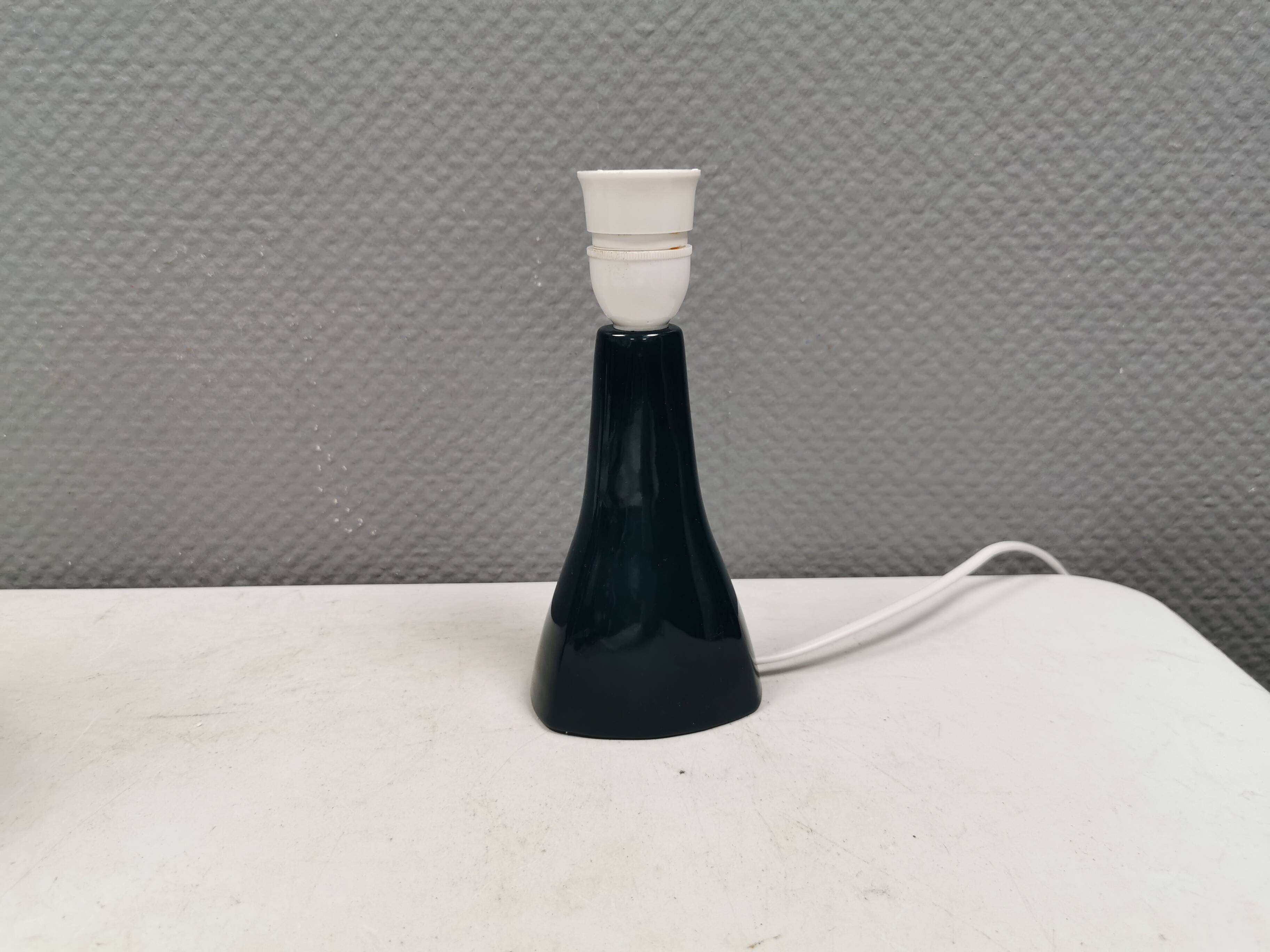 Small and rare LYFA ceramic table lamp, Denmark, 1970s.