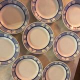 Assiettes plates terre de fer Gien