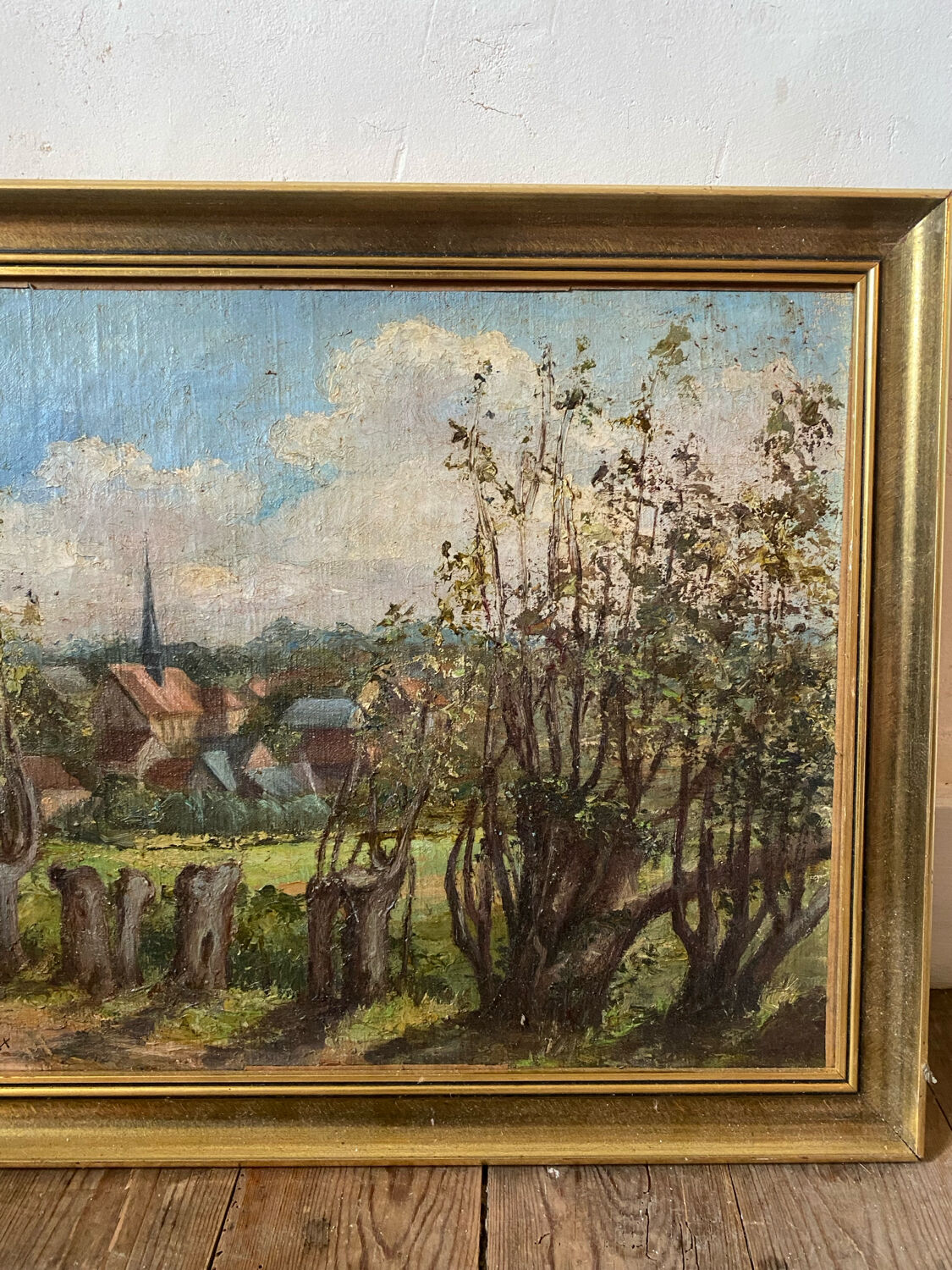 Tableau campagne ancien
