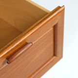 Vintage teak lowboard chest of drawers sideboard drawers 60s 70s