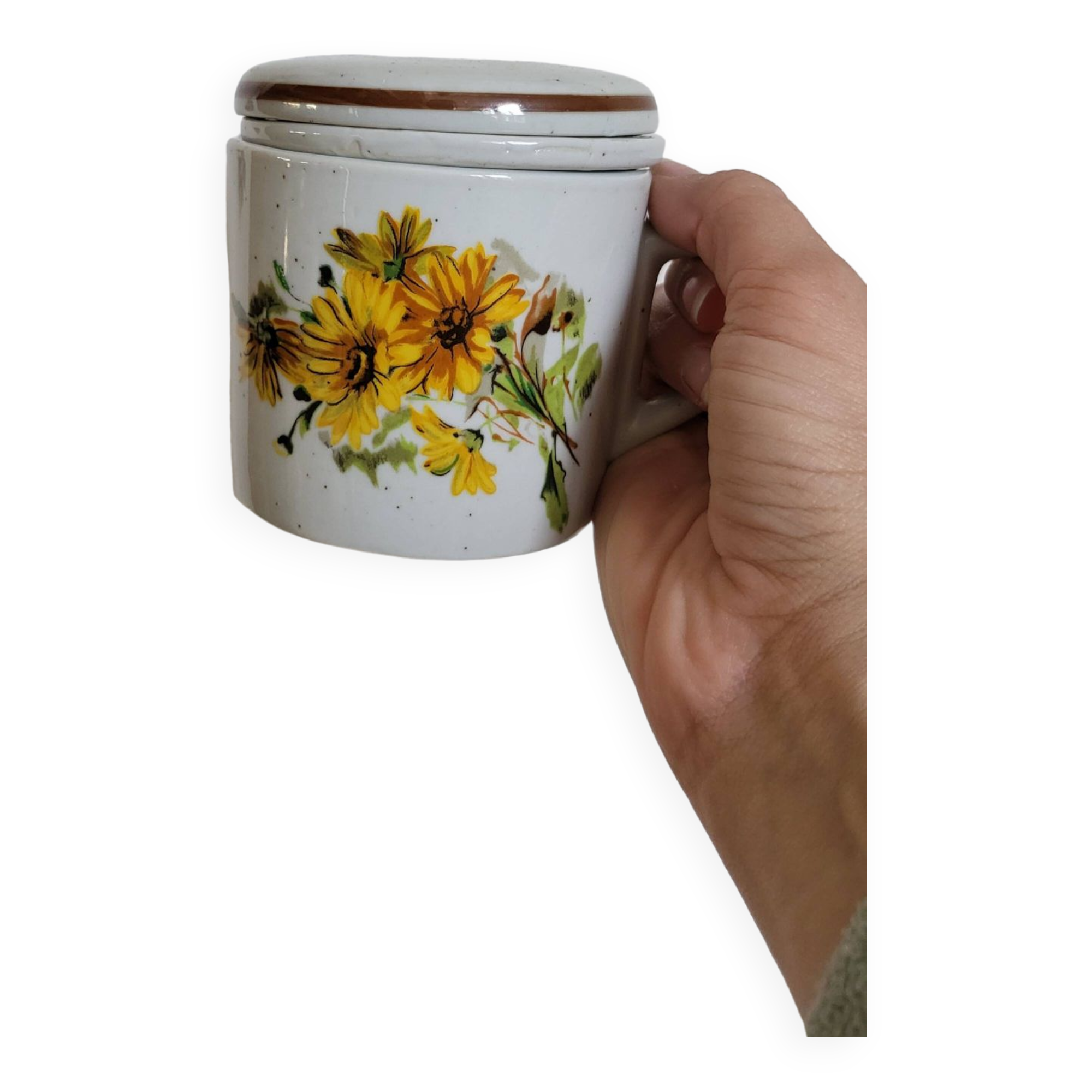 flower tea mug