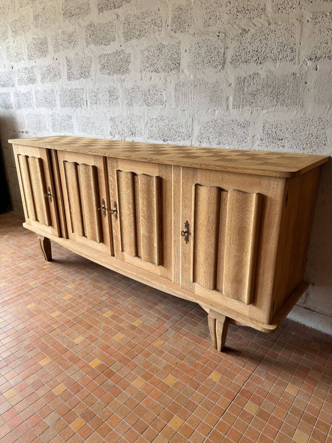 Art Deco enfilade sandblasted